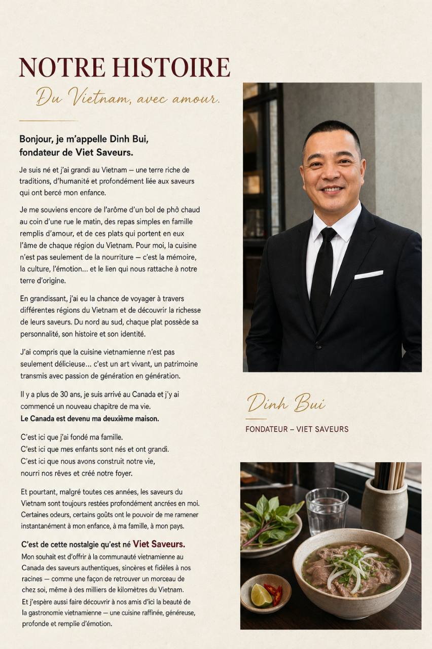 Dinh Bui, chef and founder of Viet Saveurs
