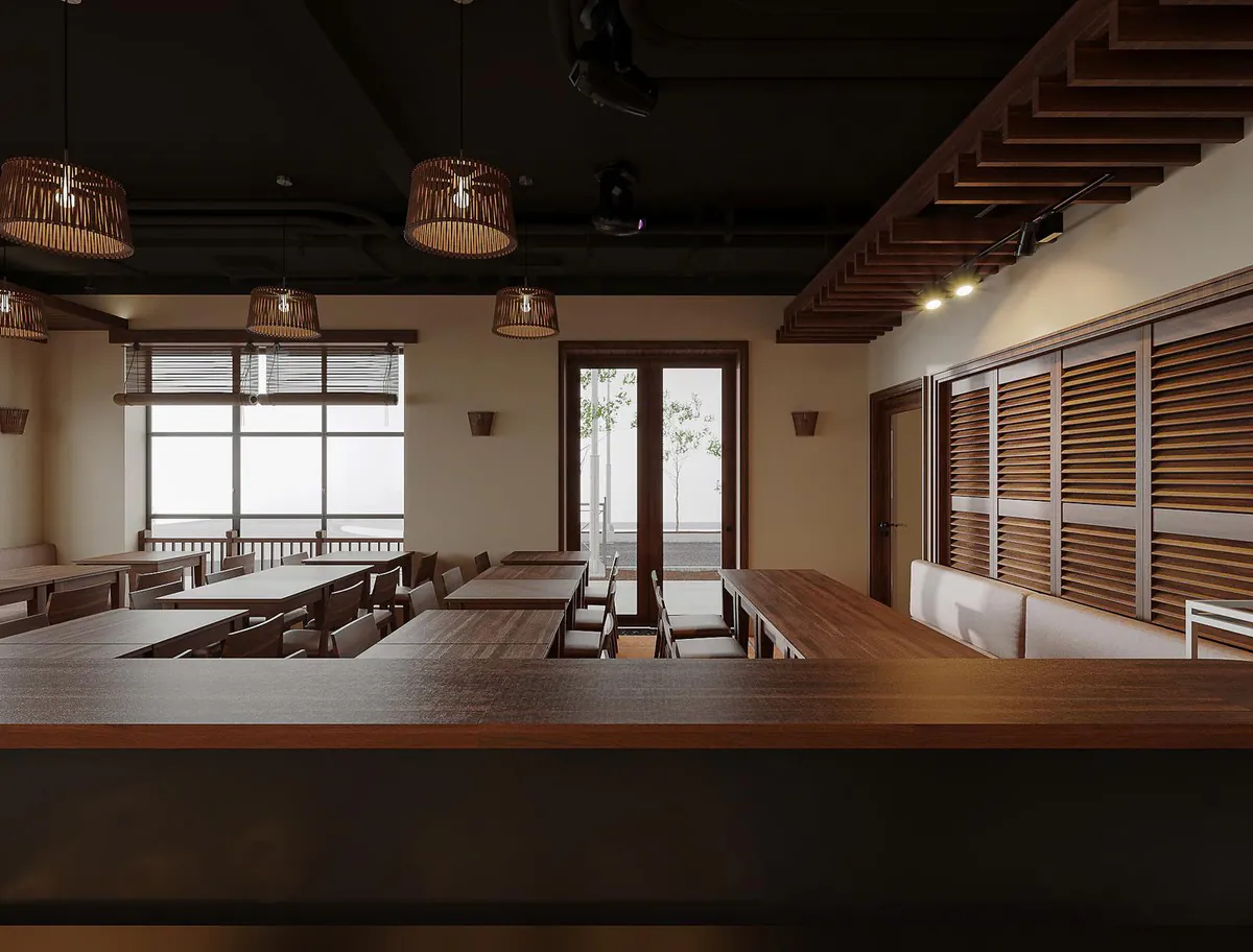 Dining tables at Viet Saveurs on Jean-Talon East